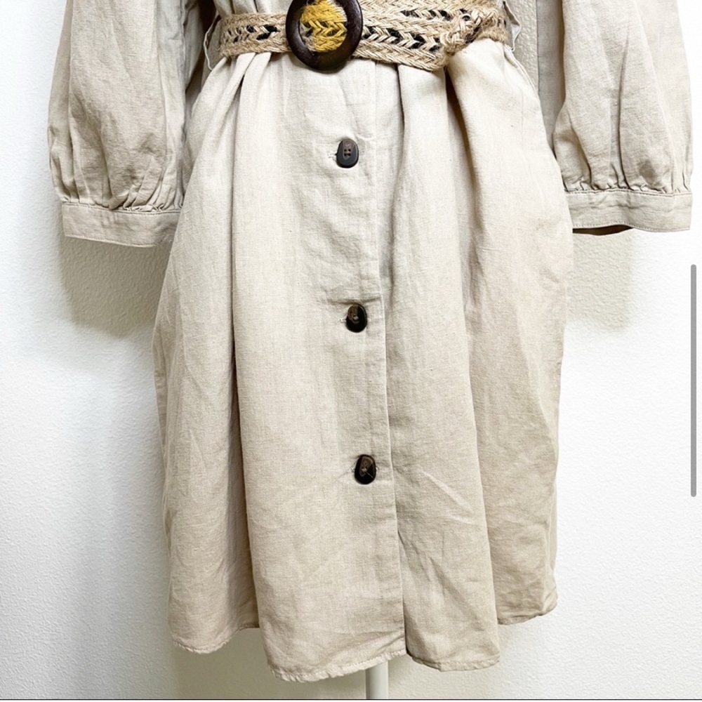 Zara Rustic Linen Dress - Picture 6 of 12